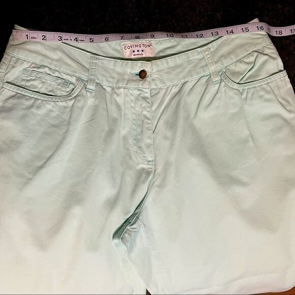 Covington Mint Green Capri Pants Sz 10 - Picture 7 of 13